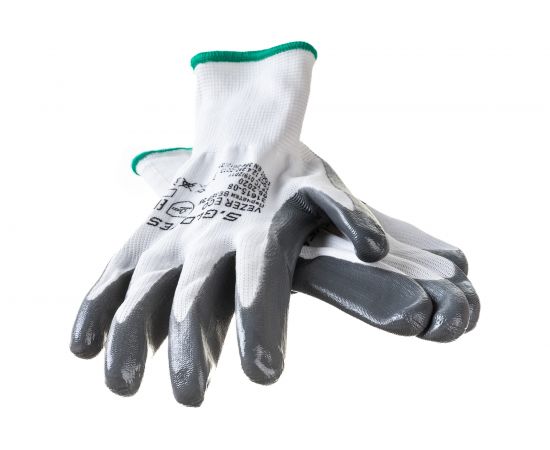 Нейлоновые перчатки с нитриловым покрытием S. GLOVES VEZER ECO размер 08 31615-08 