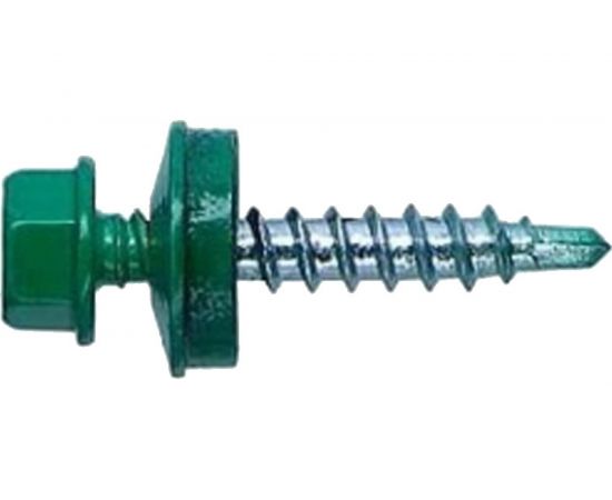 Кровельный саморез Kenner 5,5х19 RAL6002 зелёный 300шт ск55196002ф 