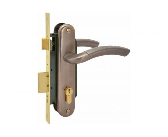 Врезной замок НОРА-М N96-70 Л ст.медь 11872 