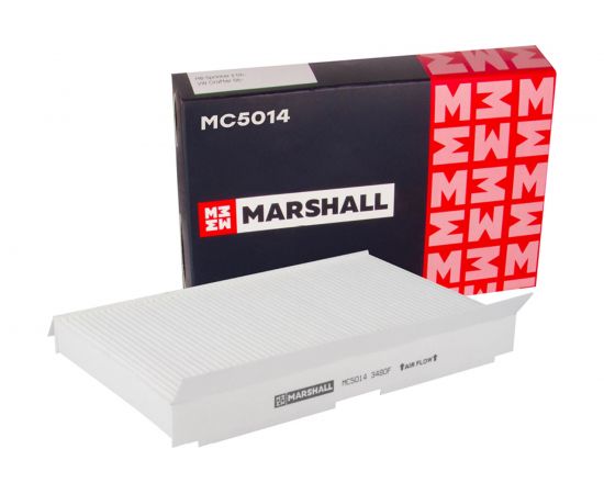 Фильтр салонный Citroen C3 I 01- / C4 I, II 04-, Peugeot 307 01- / 308 07- / 408- MARSHALL MC5014 