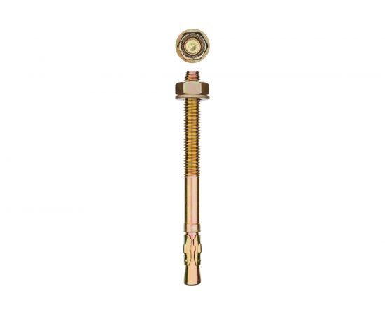 Клиновой анкер Зубр М16 х 220 мм, 6 шт, желтопассивированный 302032-16-220 