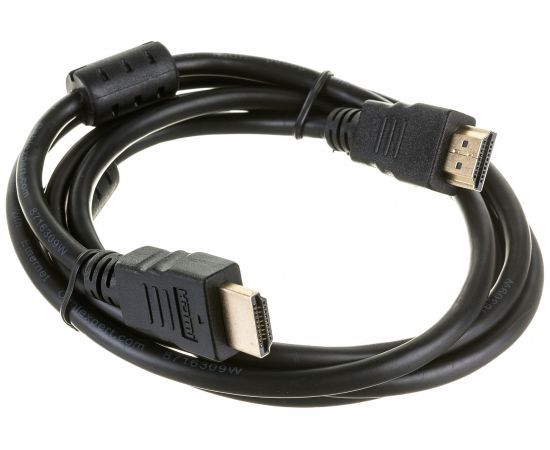 Кабель HDMI Cablexpert 1.5м v2.0 19M/19M черный позолоченные разъемы экран 2 ферритовые кольца пакет CCF2-HDMI4-5 