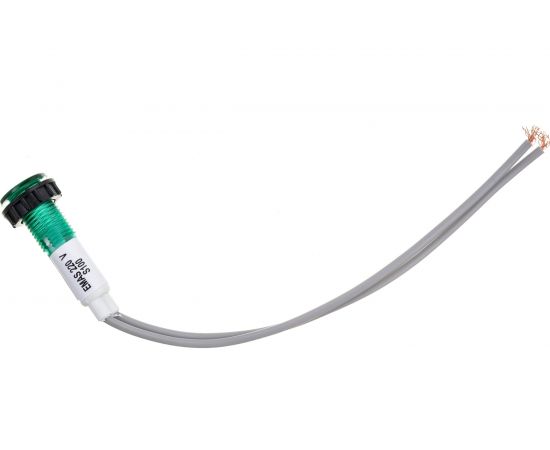 Сигнальная арматура Emas 10мм зеленая с неоновой лампой S100NY 