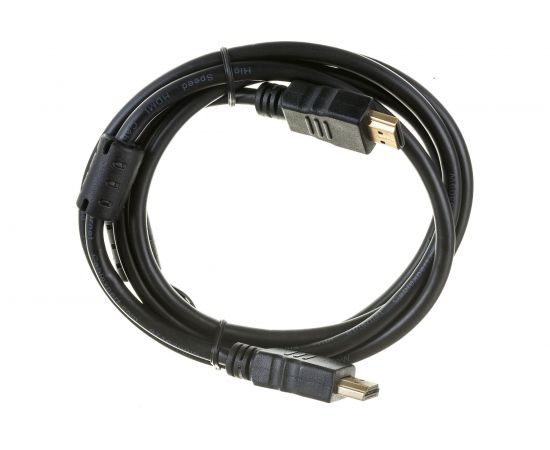 Кабель HDMI Cablexpert 1.5м v2.0 19M/19M черный позолоченные разъемы экран 2 ферритовые кольца пакет CCF2-HDMI4-5 – изображение 2