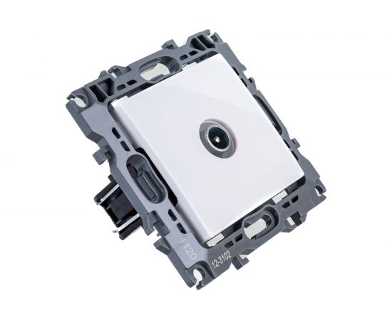 Розетка TV ЭРА 12-3102-01 проходная, IP20, 12, белый Б0027431 – изображение 3