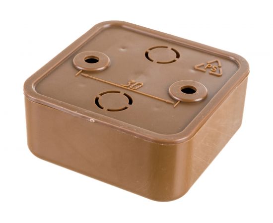 Распаячная коробка IEK КМ41205-05 для о/п 50x50x20мм дуб UKO10-050-050-020-K24-E – изображение 3