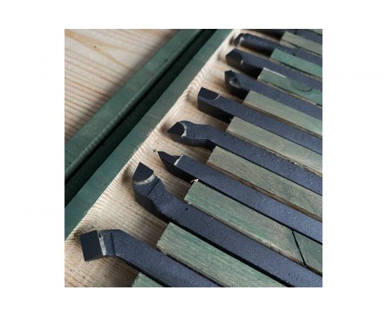 Набор токарных резцов по металлу 12 шт, 10x10 мм ООО ПЕТРО-ИНСТРУМЕНТ НРМ001x7398920 X7398920 – изображение 4