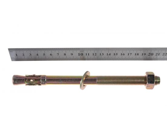 Клиновой анкер Зубр М16 х 220 мм, 6 шт, желтопассивированный 302032-16-220 – изображение 5