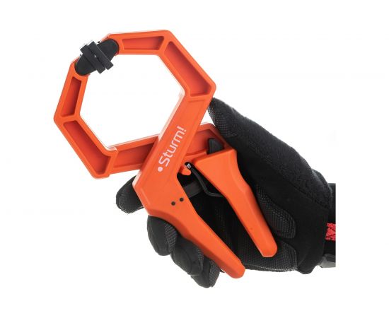 Струбцина Sturm клещеобразная с храповым механизмом, длина 226мм, зев 75мм 1078-09-075 – изображение 5