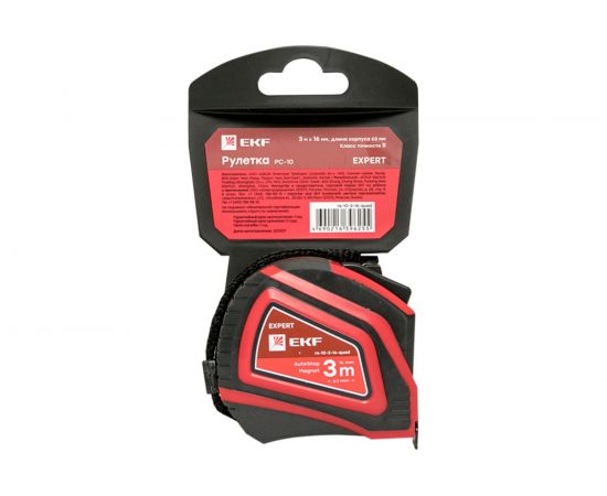 Измерительная рулетка EKF РС-10 3 м х 16 мм rs-10-3-16-quad – изображение 5