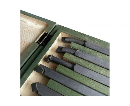 Набор токарных резцов по металлу 12 шт, 10x10 мм ООО ПЕТРО-ИНСТРУМЕНТ НРМ001x7398920 X7398920 – изображение 6