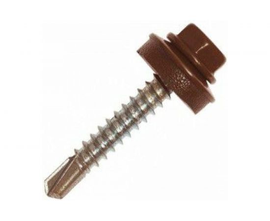 Кровельный саморез Kenner 4,8х29 RAL8017 тёмно-коричневый 300шт ск298017ф 