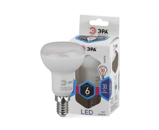 Светодиодная лампа ЭРА LED smd R50-6w-840-E14 Б0020556 