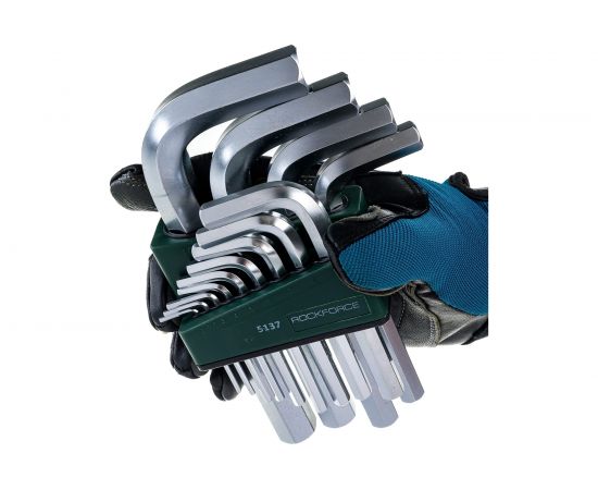 Набор шестигранных Г-образных ключей ROCKFORCE 2-19мм 13 предметов RF-5137 