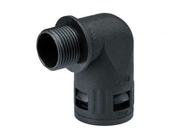 Муфта для гофрированных труб Weyer WQW1-M20B/AD21.2 - коннектор угловой, нар. M20x1.5 WE1602300 