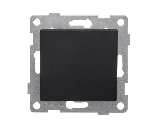 Механизм проходного переключателя GUSI ELECTRIC Bravo 1 клавиша, СУ, 10А, 250В, графит С10В4-010 