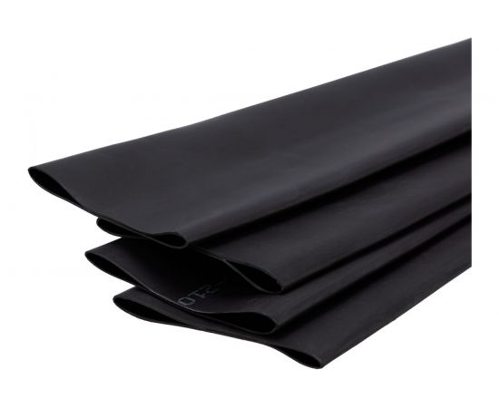 Термоусаживаемая двустенная клеевая трубка REXANT 38,1/19,05 мм черная 4 шт по 1 м 26-2109 