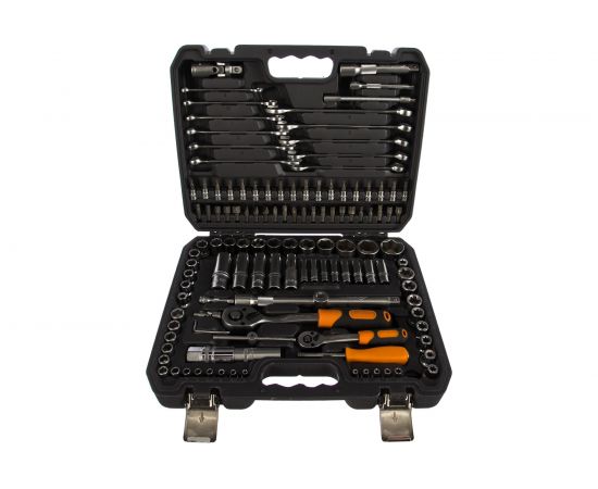 Универсальный набор инструментов 125 предметов, серый пластиковый кейс Airline AT-125-40 