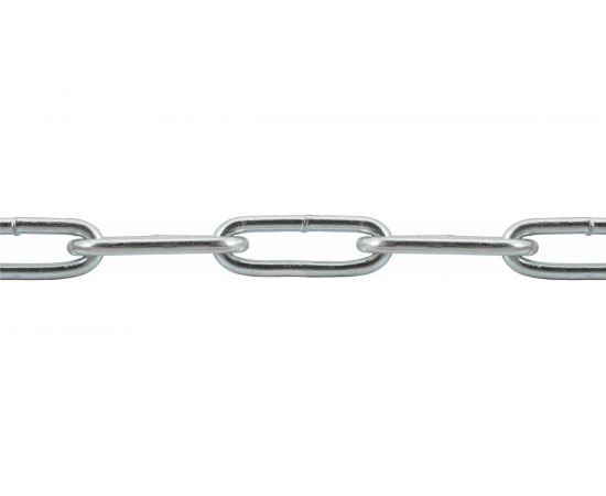 Сварная цепь STARFIX длиннозвенная оцинкованная LLC М8 DIN 763 бухта 10 м SMP-63689-10 