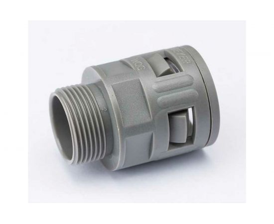 Муфта для гофрированных труб Weyer WQGM25G/AD21.2 коннектор прямой нар. M25x1.5 WE0201200 