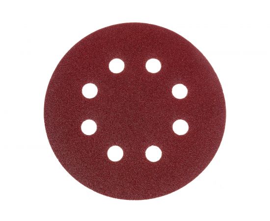 Круг шлифовальный самоклеющийся (5 шт; 125 мм; P100; 8 отверстий) AV Steel AV-821610 