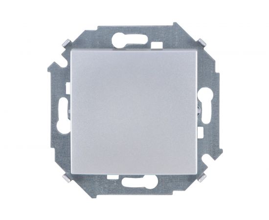 Одноклавишный выключатель Simon 16А 250В, винтовой зажим, алюминий 1591101-033 