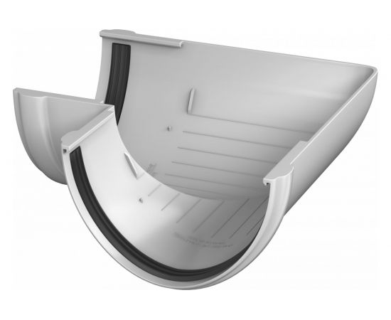 Угол желоба Технониколь (ПВХ; 90 градусов; белый; 1 шт) TN359447 