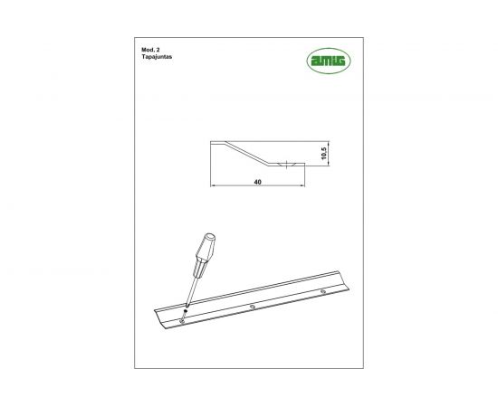 Соединительная планка для линолеума Amig позолоченная 2-1300 – изображение 2