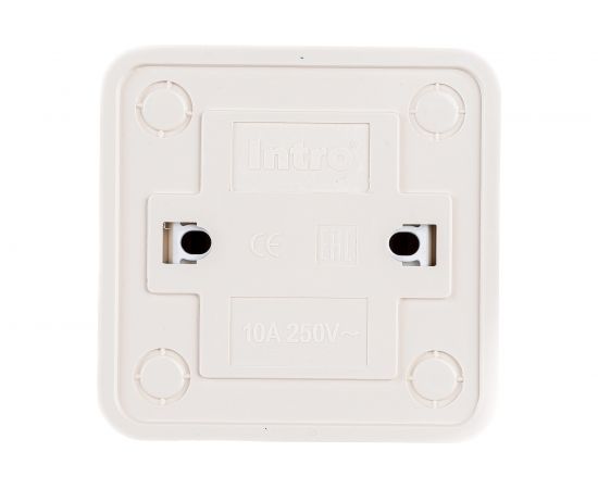 Двухклавишный выключатель Intro Quadro 2-104-11 10А-250В, IP20, открытая установка, сосна, Б0053763 – изображение 2