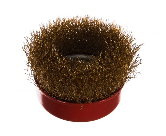 Щетка чашечная витая X-LOCK (75 мм; латунированная сталь; 0.3 мм) Bosch 2608620730 – изображение 2