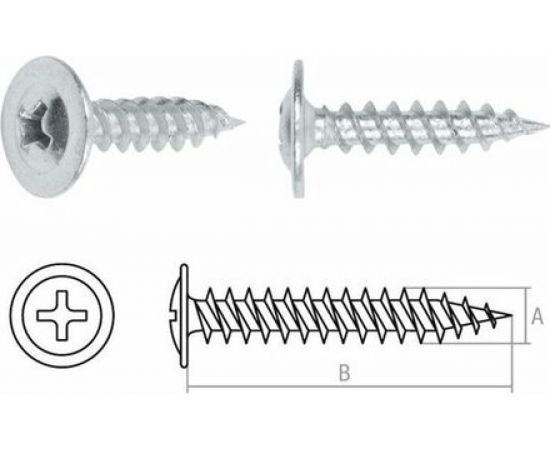 Саморез с прессшайбой STARFIX 4,2х16 мм, цинк, со сверлом, 1000 шт. SMC2-50342-1000 – изображение 2