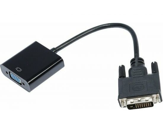 Переходник Cablexpert 25M/15F, длина кабеля 0,2м, черный, пакет A-DVID-VGAF-01 – изображение 2