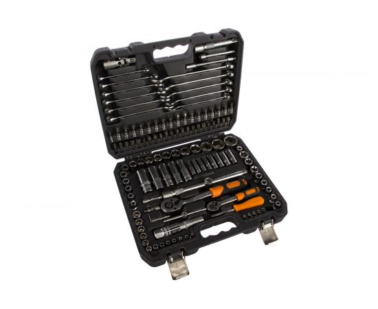 Универсальный набор инструментов 125 предметов, серый пластиковый кейс Airline AT-125-40 – изображение 2