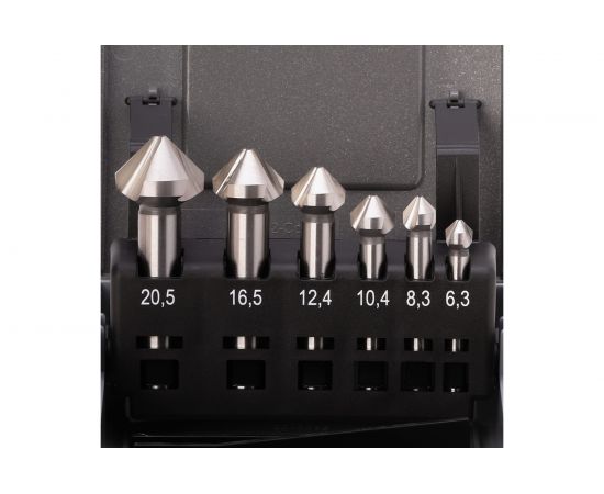 Набор зенковок (6 шт; 6.3-20.5 мм; HSSЕ-Co 5; 90 градусов) Ruko 102152ERO – изображение 3