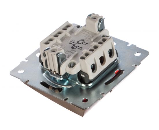 Выключатель Lezard, RAIN, 2-й, с подсветкой, бронза, матовый, 703-3188-112 – изображение 3