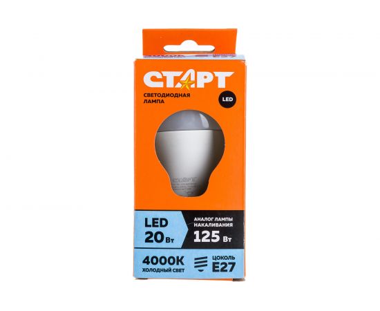 Светодиодная лампа СТАРТ в колбе лон ECO LEDGLSE27 20W 40 – изображение 4