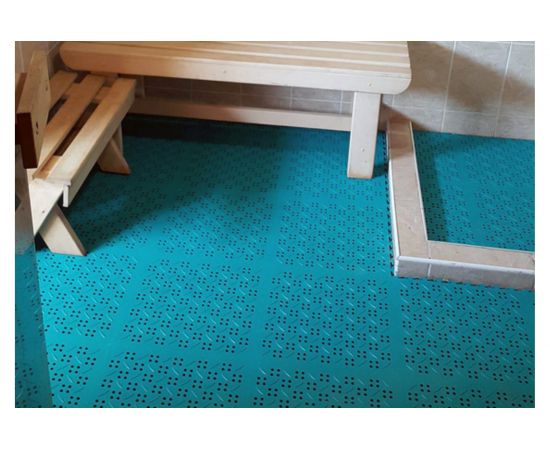 Модульное напольное покрытие ПластФактор SENSOR Canal 375-375 Ral 9005, 10 шт. 4627080342248 – изображение 4