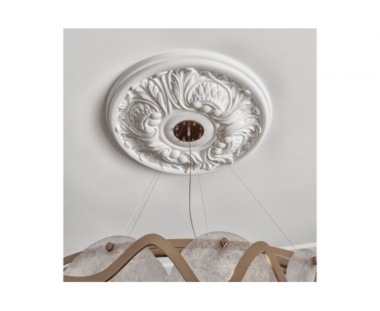 Потолочная розетка под люстру Artpole (гипсовая; цвет белый; диаметр 300 мм) SR18 – изображение 4