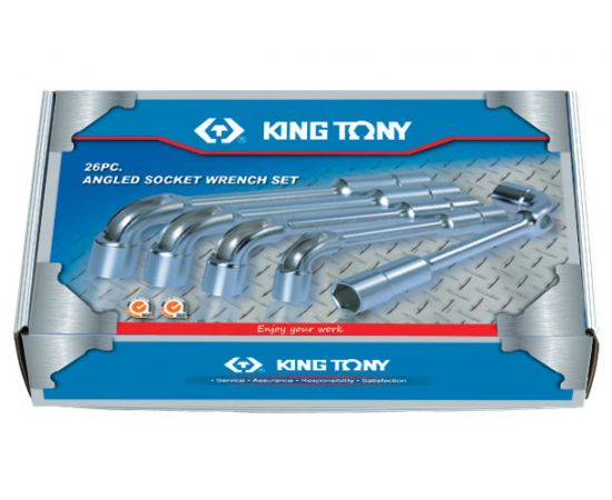 Набор торцевых L-образных ключей (6-32 мм, 26 предметов) KING TONY 1826MR – изображение 4