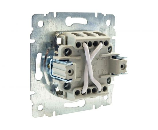 Одноклавишный промежуточный выключатель Jilion бежевый 9533133 – изображение 4