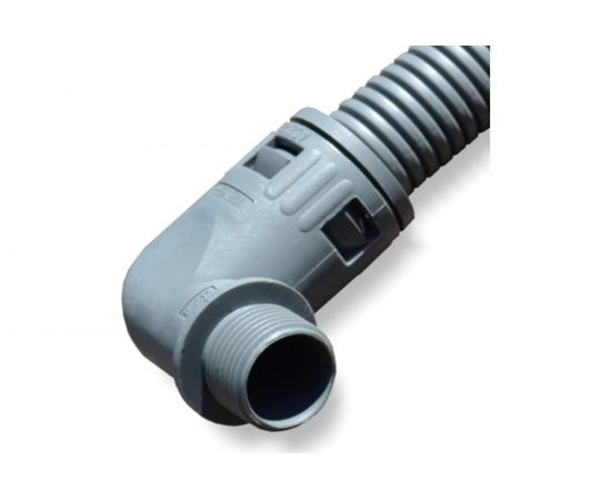 Муфта для гофрированных труб Weyer WQW1-M20G/AD21.2 - коннектор угловой, нар. M20x1.5 WE1600700 – изображение 4