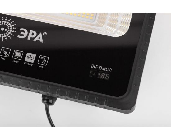 Светодиодный уличный прожектор ЭРА на солнечной батарее, 150W, 5000K, с датчиком движения, ПДУ, IP65 Б0049548 – изображение 5