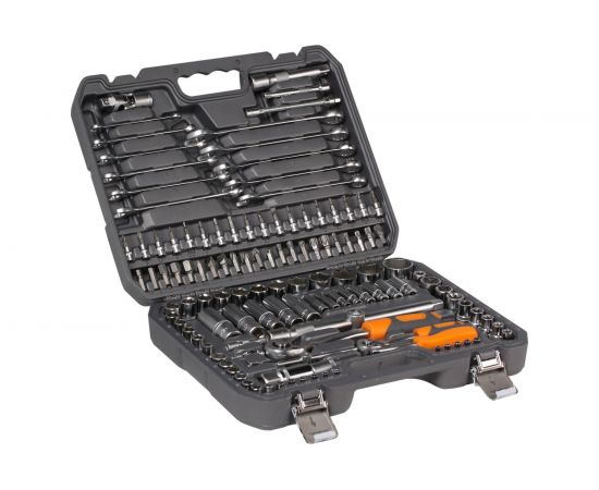 Универсальный набор инструментов 125 предметов, серый пластиковый кейс Airline AT-125-40 – изображение 5