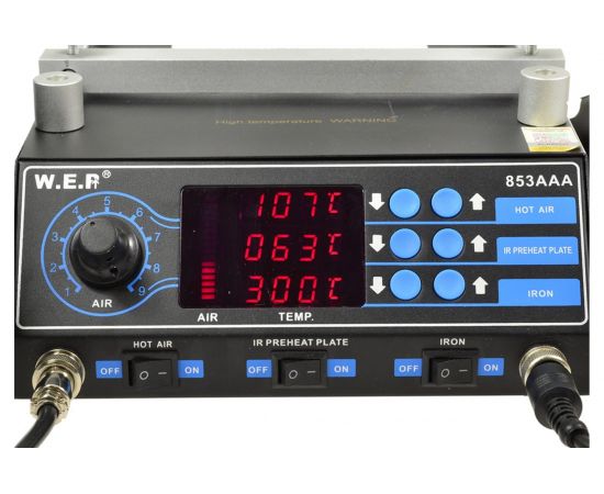 Паяльная станция W.E.P 853AAA с нагревателем плат М0949056 – изображение 5