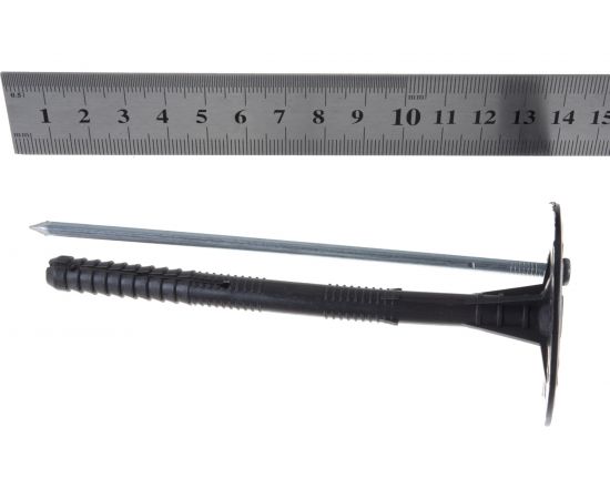 Дюбель для теплоизоляции с оц.гвоздем и колпачком INTERFIX ИЗР 10х140, 300 шт 28991 – изображение 5