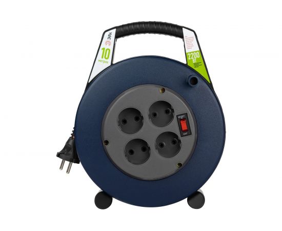 Силовой удлинитель ЭРА BPx-4-2x1-10m в закрытом корпусе, без заземления 4 розетки 10м ПВС, Б0052926 – изображение 6