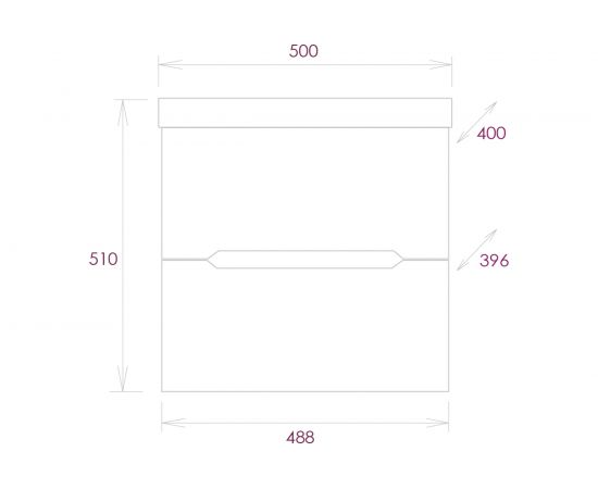 Подвесная тумба с раковиной Onika АЙЛЕНД 50.13 105021 – изображение 8