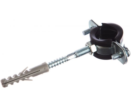 Трубный хомут с гайкой ЗУБР оцинкованный, в комплекте с сантехнической шпилькой 37866-25-29 