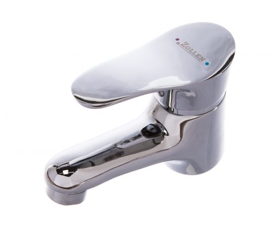 Смеситель для умывальника Zollen Mainz короткий излив, 2 шпильки, картридж 35 мм MA53410522 443386 