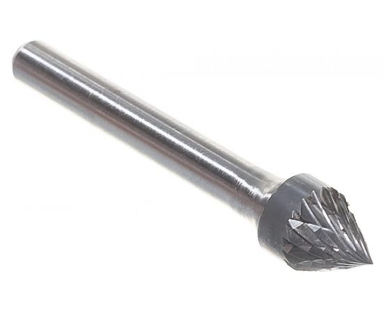 Борфреза твердосплавная зенкер 60 град. с двойной насечкой (10х8 мм; хвостовик 6 мм) ПНЕВМО-ТРЕЙД J1008-M06 